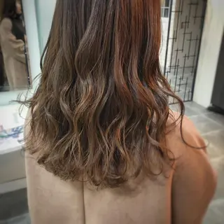 ロング カラー パーマ 眠れるヘッドスパ✨ chacoのヘアスタイル