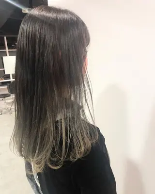セミロング カラー 怪我のため6月末 復帰予定田中瑞希🍃のヘアスタイル