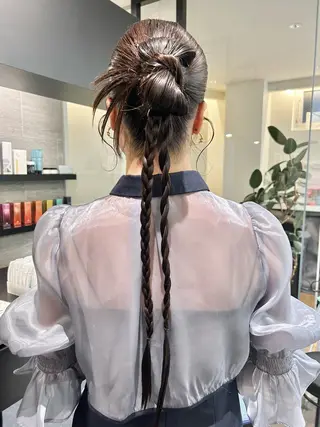 ヘアアレンジ 🎀ヘアセット透明感 /REINA🎀のヘアスタイル