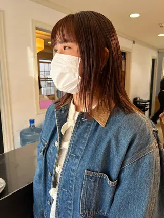 ミディアム カラー eri kinjoのヘアスタイル