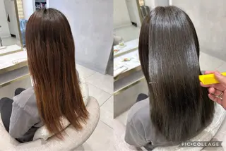 ロング 渡辺　亮/ 白髪ぼかし/髪質改善のヘアスタイル