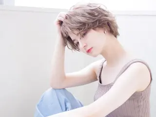 ショート カラー 美髪矯正・レイヤー 倉友哉のヘアスタイル