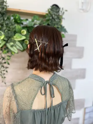 ヘアアレンジ 早朝✨ヘアセット 着付け/清水玲歌のヘアスタイル