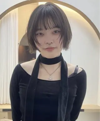 ミディアム カラー くびれヘア/髪質改善 はるのヘアスタイル