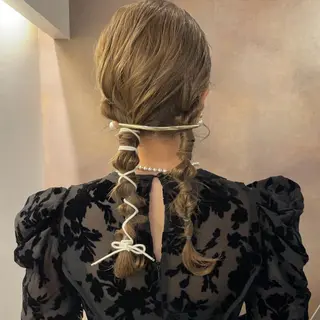 ロング ヘアアレンジ 小濱 拓也のヘアスタイル