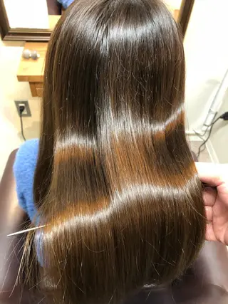 ミディアム カラー パーマ tuuli トゥーリのヘアスタイル