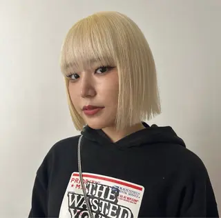 ミディアム カラー ハイトーン/パーマ/ メンズ / 櫻本🌐のヘアスタイル