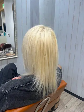 ミディアム カラー リト /渋谷/ハイトーンのヘアスタイル