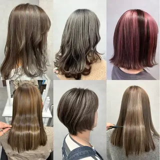 ロング かがみ/メンテナンス カット無料のヘアスタイル