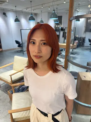 セミロング カラー ㅤㅤㅤㅤㅤㅤㅤㅤㅤㅤ 彩衣のヘアスタイル