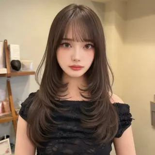 ロング 🪞顔周りカット🪞 北里朋子のヘアスタイル