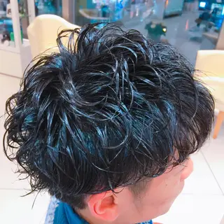 ショート パーマ メンズ 🌈限定価格🌈 鈴木　瑛輔のヘアスタイル