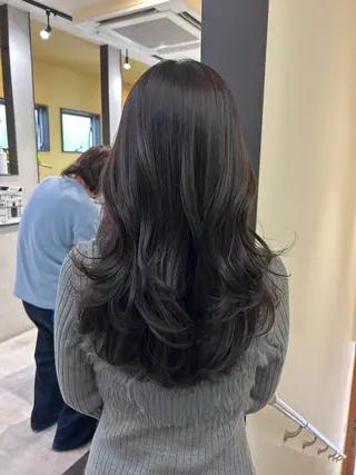 ロング カラー hub hair レイヤー/透明感のヘアスタイル