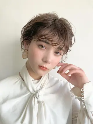 ショート 🌿似合わせ透明感 カラー松本朋幸🌿のヘアスタイル