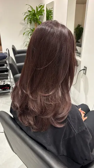 ロング カラー 🎀透明感× 赤み消し🎀正源のヘアスタイル
