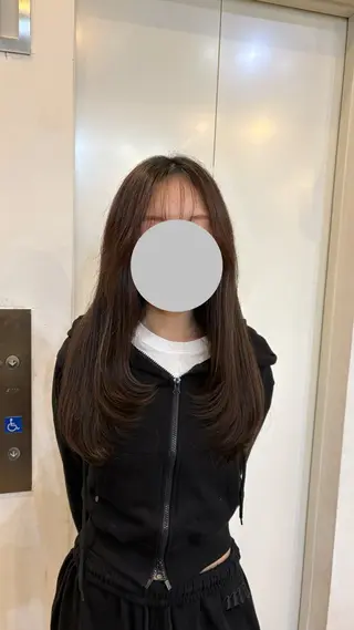 ロング 坂本菜摘 |レイヤーカットのヘアスタイル