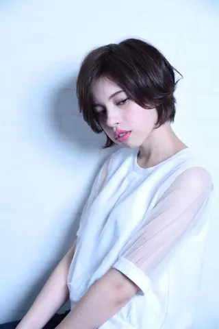 ショート 金沢美容室/ 艶髪/夜営業/JINのヘアスタイル