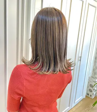 ミディアム カラー ✨シルクストレート✨ 美髪髪質改善Yukiのヘアスタイル