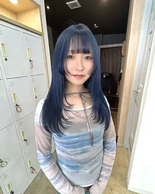 ロング カラー ヘアアレンジ 小顔カット/艶 カラー特化♡MIHOのヘアスタイル