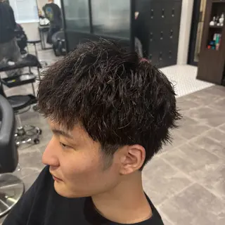 メンズ 🪽直毛男子の救世主 🪽フェザーパーマのヘアスタイル