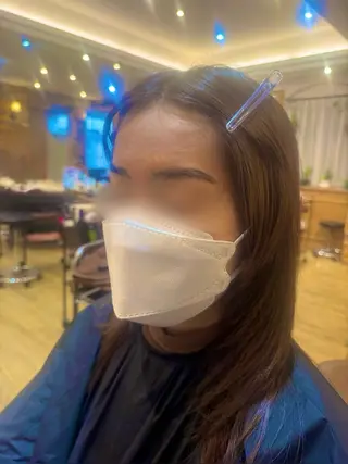 アイブロウ 透明感カラー💜 モテ髪 空陽💙のヘアスタイル