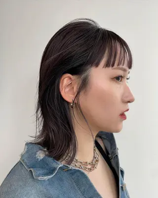 ミディアム ら んのヘアスタイル