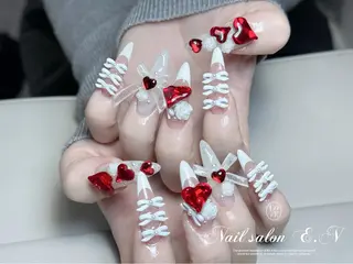 ネイル E.N🦋 長さ出し/持ち込みのネイルデザイン