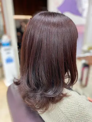 ミディアム カラー HIRAGA MIKIのヘアスタイル
