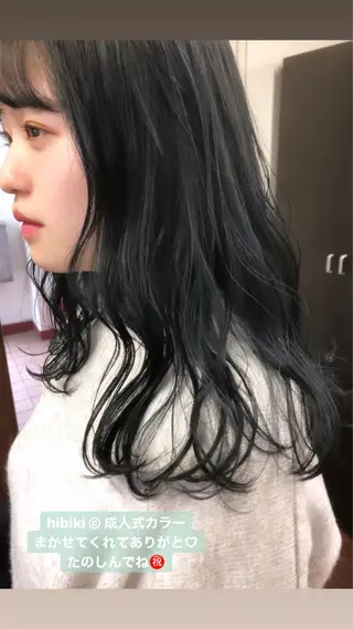 ロング カラー せこぐち まいのヘアスタイル
