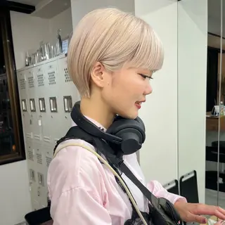 ショート カラー 初めてのショート お任せください✂️のヘアスタイル