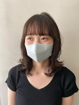 ミディアム パーマ 🌸透明感艶 カラー🌸Yuukiのヘアスタイル