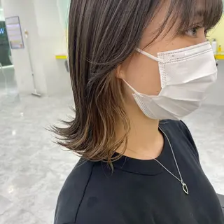 ショート カラー ヘアアレンジ mai🍑暖色カラー /レイヤー💖のヘアスタイル