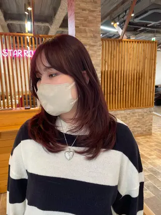 ロング カラー YUI/ ブリーチカラー🌷のヘアスタイル