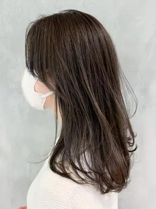 セミロング カラー パーマ ヘアアレンジ ITbyALBUM 中野店のヘアスタイル