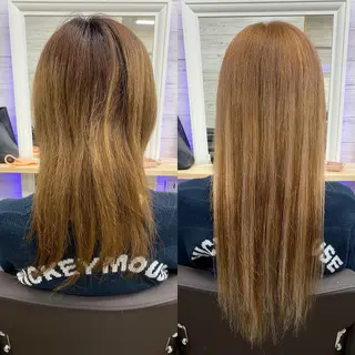 ロング カラー ヘアアレンジ LAVENDIA 初音のヘアスタイル
