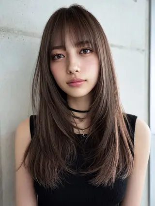 ロング カラー ヘアアレンジ ヘアセット💘 似合わせカラーのヘアスタイル