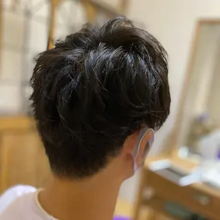 ショート カラー パーマ ヘアアレンジ メンズ キッズ ネイル マツエク・マツパ ✂︎ショート、ボブ、 レイヤー🩵YUMIのヘアスタイル