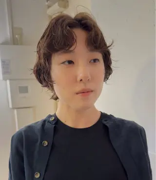 ショート riko*.+ﾟ 韓国風パーマのヘアスタイル