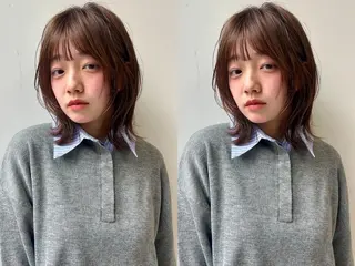 ミディアム 透明感カラー / Rio👶🏻💞のヘアスタイル