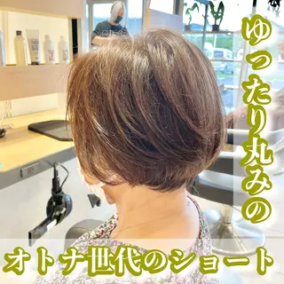 ショート カラー 渡部雄大 ショート／縮毛矯正のヘアスタイル