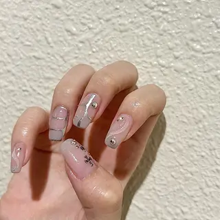 ネイル パラあり！フィルイン 美フォルムのネイルデザイン