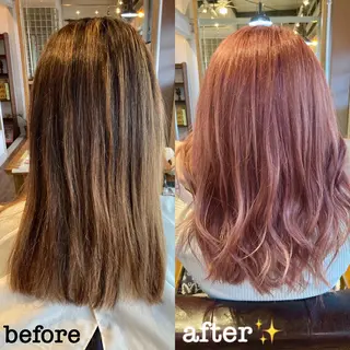 セミロング タカツド ユウキのヘアスタイル