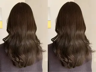 セミロング 梶本 裕香のヘアスタイル