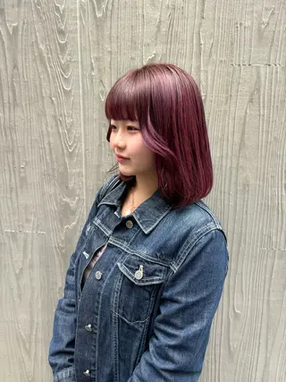 カラー 🎀西川芽依/ 暖色カラー🎀のヘアスタイル