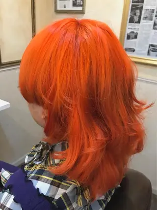 ミディアム カラー 岩谷/ブリーチ 🪽透明感カラーのヘアスタイル