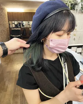 ミディアム カラー 遠藤 拓馬のヘアスタイル