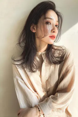 セミロング カラー ブリーチ職人/ shori/店舗代表のヘアスタイル