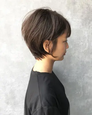 ショート カラー レイヤーカット BLend 渋谷のヘアスタイル