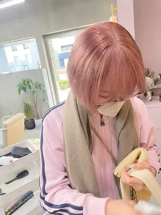 ショート カラー 前橋 姫奈のヘアスタイル
