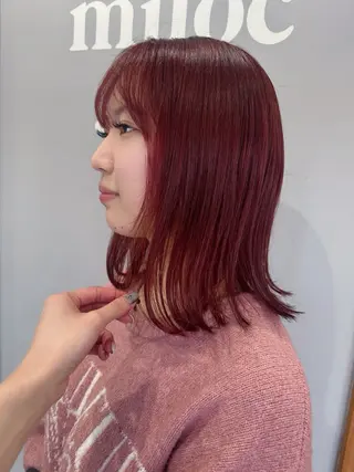 ミディアム miloc🫧 MOMOYOのヘアスタイル